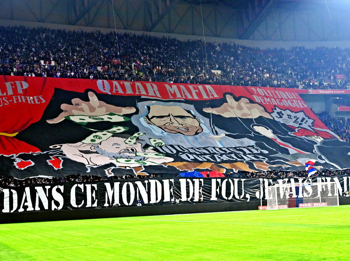 Kibice Lyon kontra PSG