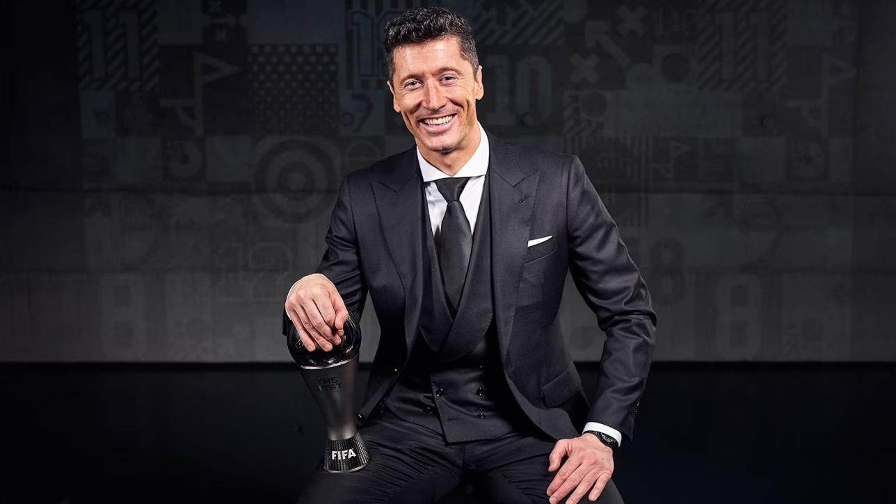 Robert Lewandowski z nagrodą
