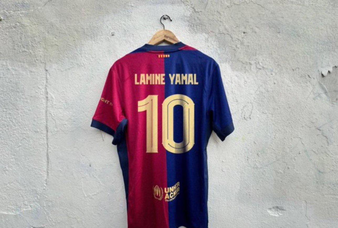 Lamine Yamal numer 10 Barcelona